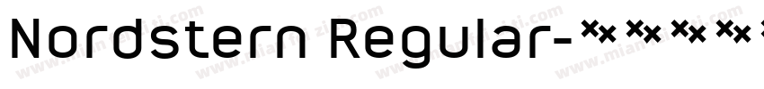 Nordstern Regular字体转换